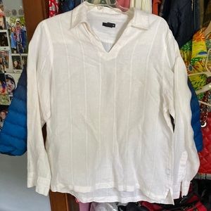 Mens Claiborne white long sleeve shirt